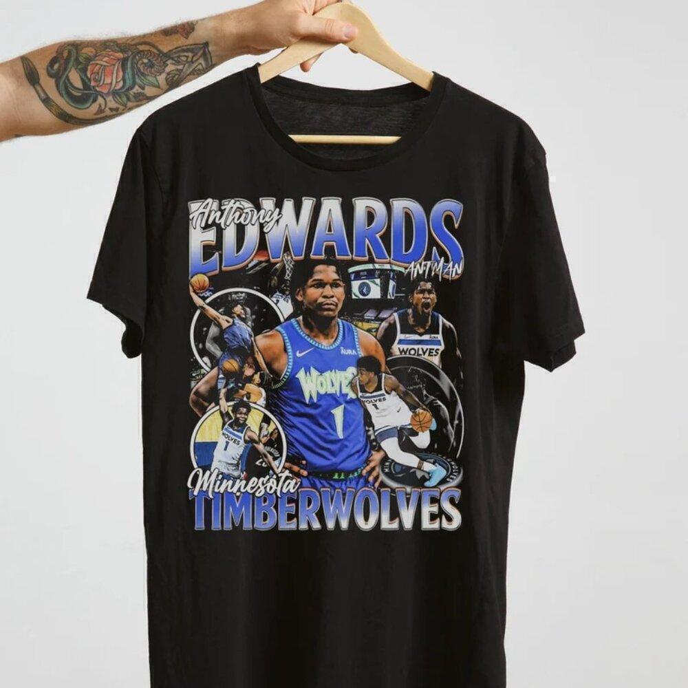 Anthony Edwards Minnesota Timberwolves Basketball Fan T-Shirt